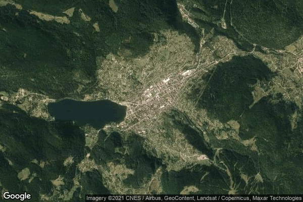 Vue aérienne de Gerardmer