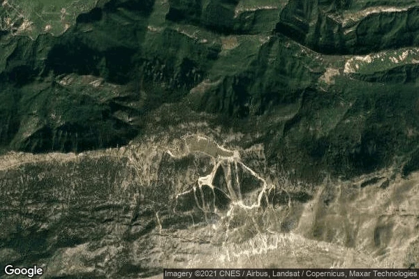 Vue aérienne de Gréolières-les-Neiges