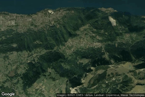 Vue aérienne de Thollon Les Memises