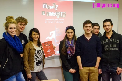 14-15/02/14 : Les étudiants du département MMI présentent les Immersions Digitales à l'IUT de Tarbes/ Stéphane Boularand (c)Bigorre.org