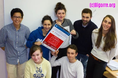 27/01/15 : Les étudiants du département MMI de l'IUT de Tarbes préparent les Immersions Digitales/ Stéphane Boularand (c)Bigorre.org