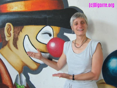 05/06/15 : Sandrine Carayre, directrice de l'école de cirque Passing/ Stéphane Boularand (c)Bigorre.org