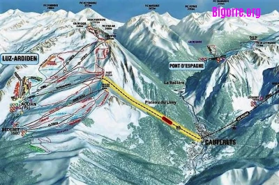 Projet de liaison entre Cauterets et la station de ski de Luz-Ardiden