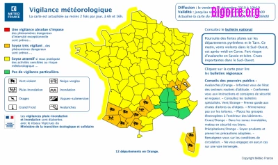 Les Hautes-Pyrénées restent en vigilance orange