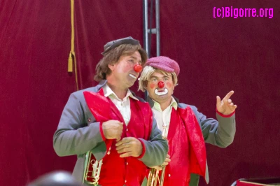 Les clowns du cirque Rico-Zavatta/ Stéphane Boularand (c)Bigorre.org