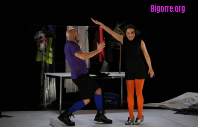 Stéphanie Fuster et Alberto Garcia sur la scène du Parvis/ Stéphane Boularand (c)Bigorre.org Stéphanie Fuster et Alberto Garcia sur la scène du Parvis/ Stéphane Boularand (c)Bigorre.org