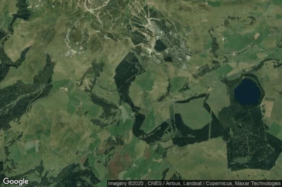 Vue aérienne de Vassivière