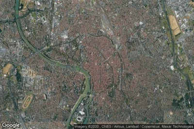 Vue aérienne de Toulouse