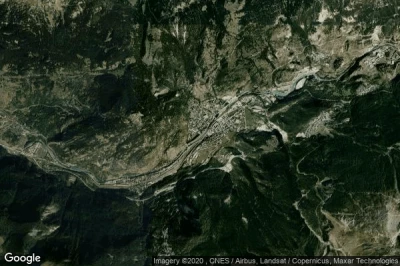 Vue aérienne de Modane