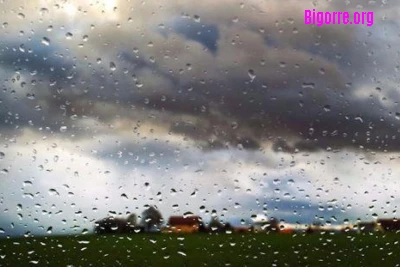 pluie d'intensité moyenne