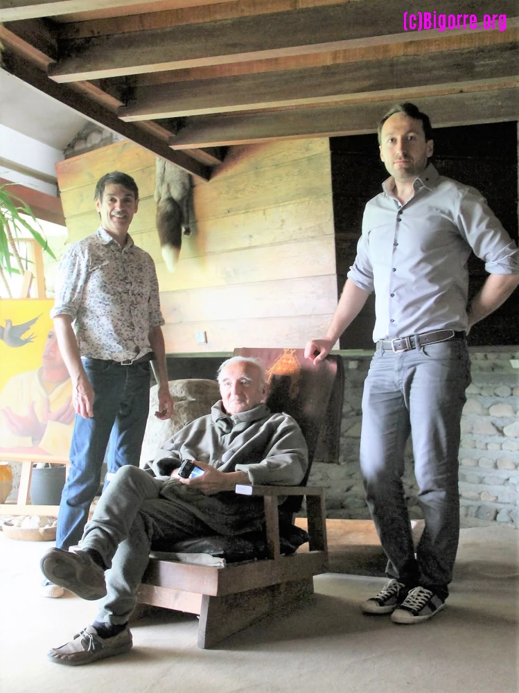 Didier Sabarros et Jocelyn Lermé avec Edmond Lay   