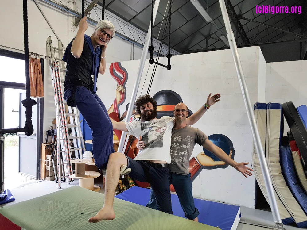 L'équipe du Cirque Passing prépare Barakacirq 2018