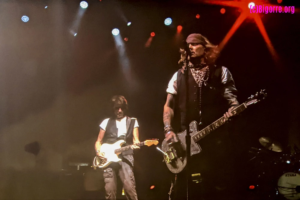 Jeff Beck et Johnny Depp  à Jazz In Marciac