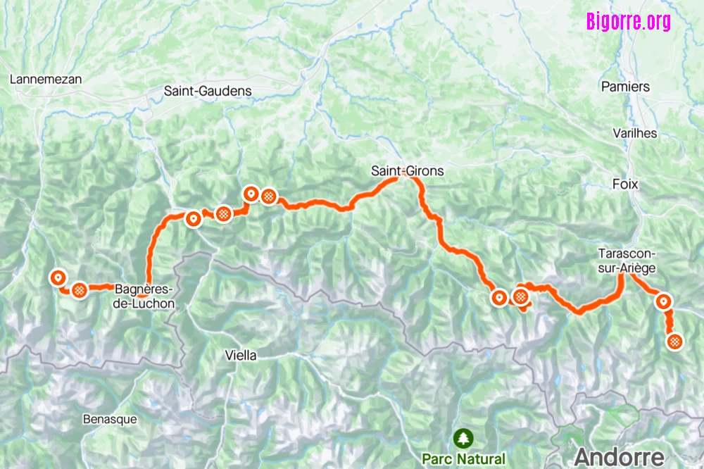 15e étape du Tour de France de Loudenvielle au Plateau de Beille