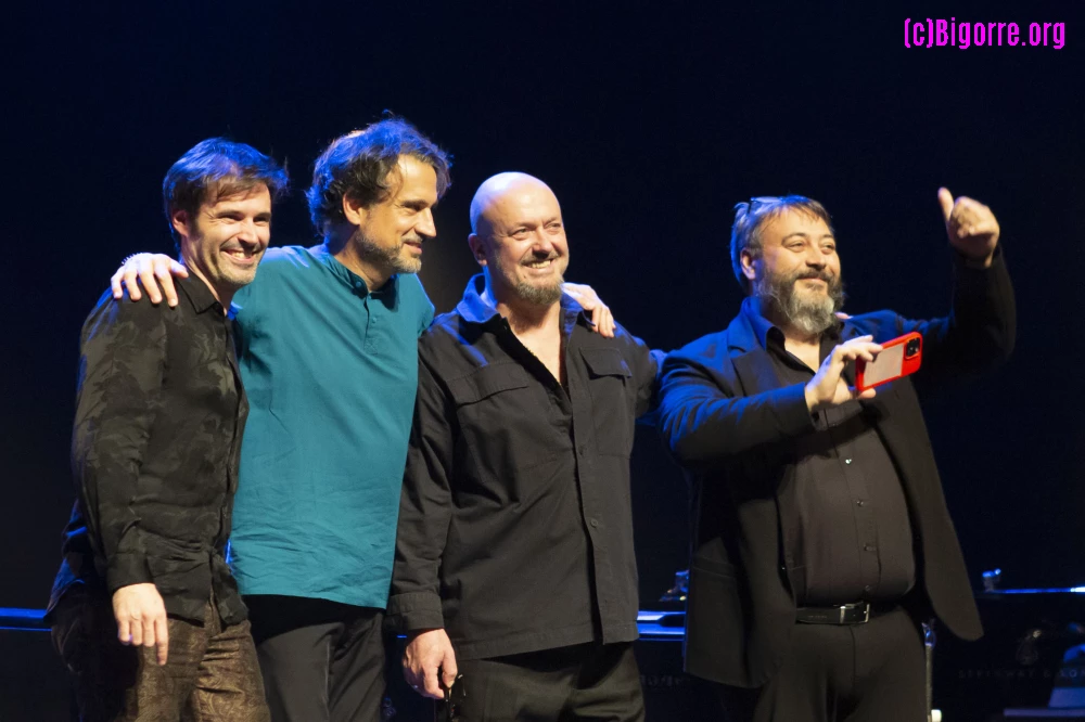Paul Lay, Baptiste Trotignon, Bojan Z et Eric Legnini sur la scène du Parvis.
