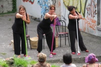 Les Mysogéniales au Festival de théâtre de rue d'Aurillac/ Stéphane Boularand (c)Bigorre.org