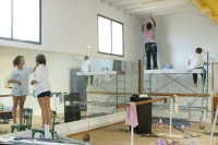 26/08/11 : Travaux à l'Ecol des danse à Tarbes/ Stéphane Boularand (c)Bigorre.org