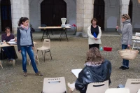 Les Ateliers de la Porte Bleue en répétition/ Stéphane Boularand (c)Bigorre.org