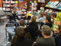Lesture de Tryggve Kottar à la librairie Les Beaux Jours à Tarbes/ Stéphane Boularand (c)Bigorre.org