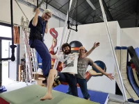 L'équipe du Cirque Passing prépare Barakacirq 2018/ Stéphane Boularand (c)Bigorre.org