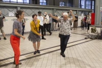 Deux flutes et trois danseur, la musique reprend ses droits/ Stéphane Boularand (c)Bigorre.org