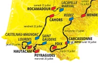 Trois grandes étapes dans les Pyrénées avant d'arriver sur les Champs-Elysées Trois grandes étapes dans les Pyrénées avant d'arriver sur les Champs-Elysées