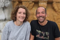 Florence Cailleau alias «Agathe Zepower» et François Dintrans alias «Jazz El Chatazz»/ Stéphane Boularand (c)Bigorre.org