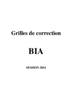 Corrigé officiel du BIA 2014
