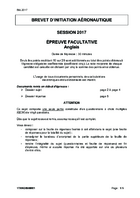 Sujet de BIA 2017 option anglais