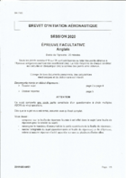 Sujet d'anglais du BIA 2020