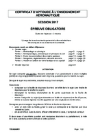 Sujet du CAEA 2017